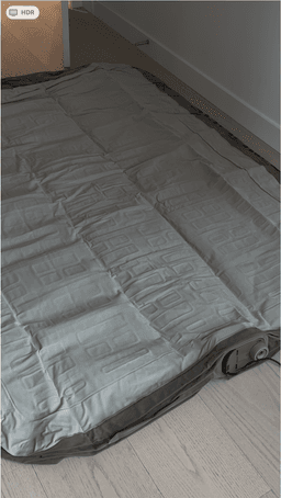 Queen size air mattress with built-in pump
