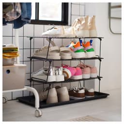 GREJIG shoe rack in gray