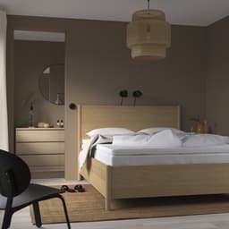 NORRSELE mattress topper in white